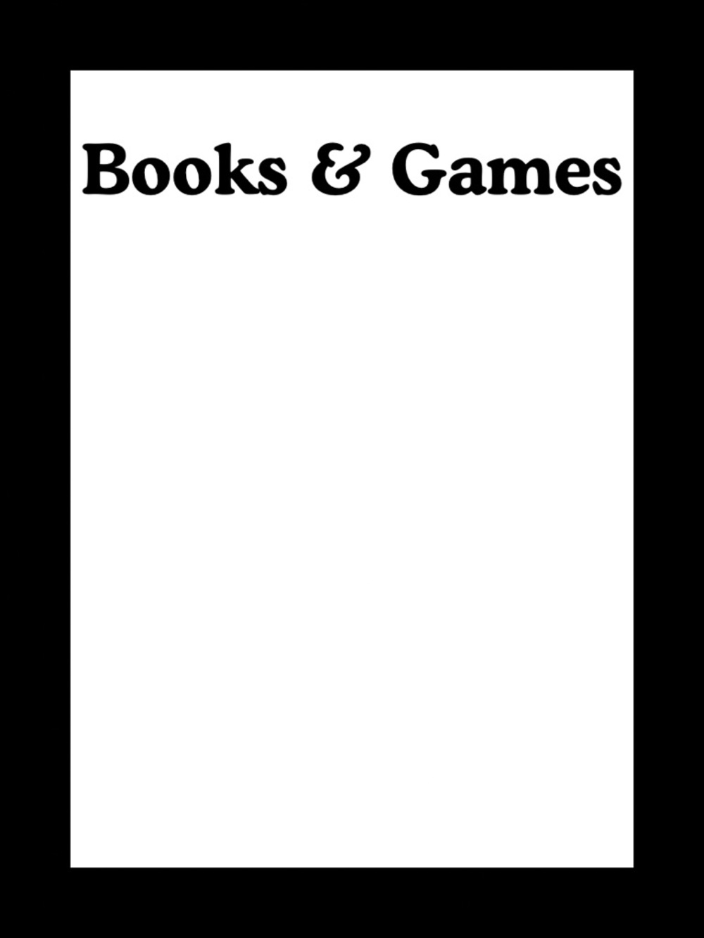✨ Closet Divider – Books & Games (Not for Sale)
